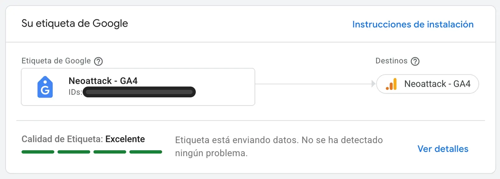 Configuración de etiquetas y eventos para medición digital