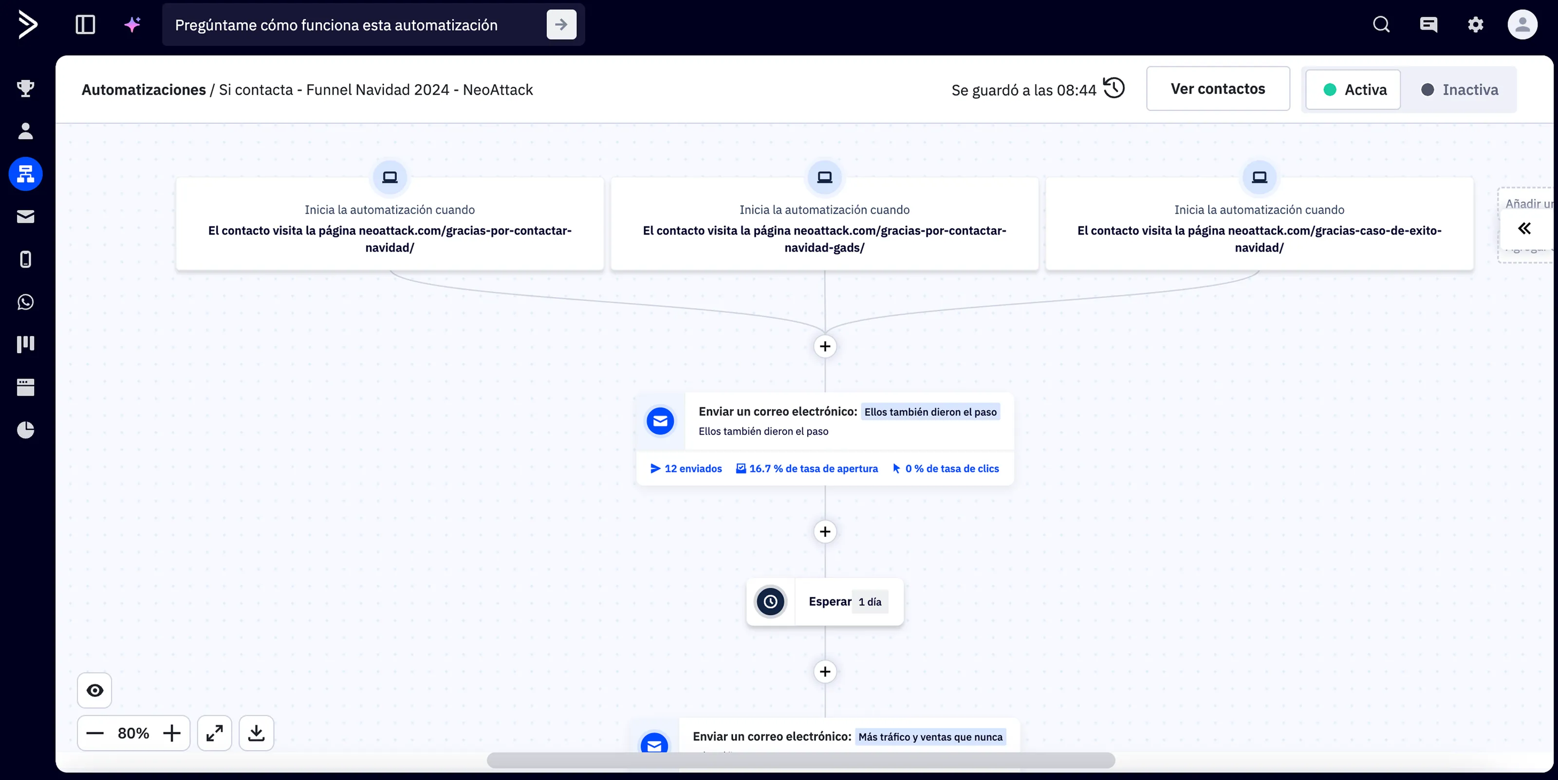 Automatización avanzada de secuencias de email marketing