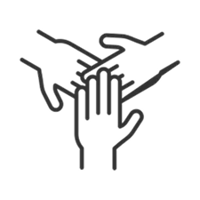 Icono de equipo joven y dinámico
