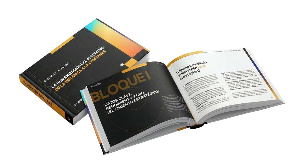 Mockup del Informe SEO Anual 2025 de NeoAttack