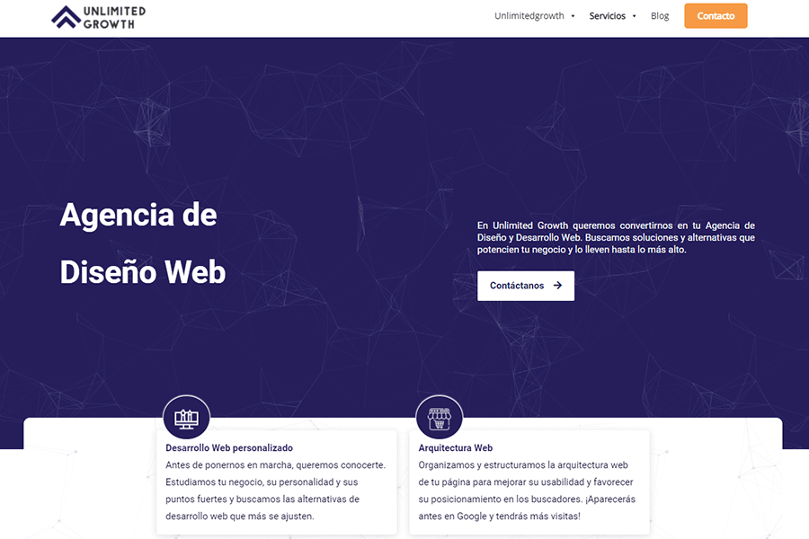 Unlimited Growth agencia de diseño web en Madrid