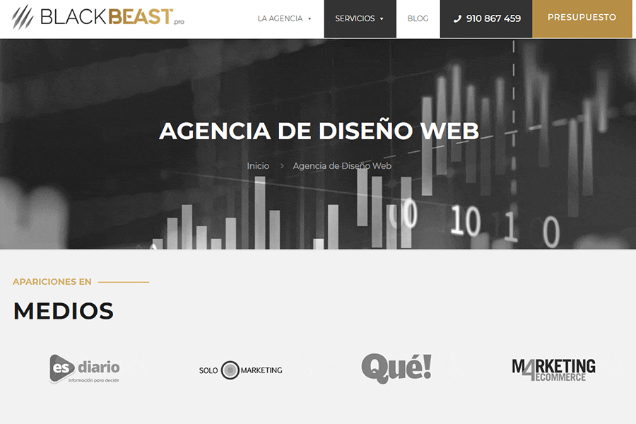 Black Beast agencia de diseño web en Madrid