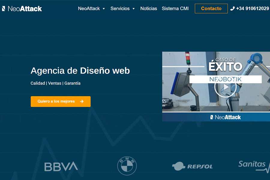 NeoAttack agencia de diseño web e Madrid